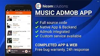 Music with Soundcloud Look Android App Template, Script, Source Code for Sale