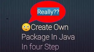 Create Own Package In java