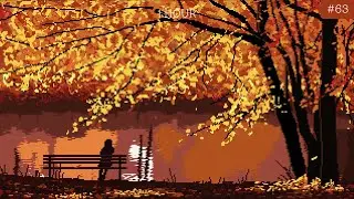 Autumn lake relaxing music | Pixel lake animated art | Music for relaxation, study,  sleep, work