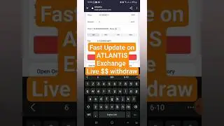 Atlantis Exchange - Live Withdrawal in 1mins - Fast Update on $AC , $ABTC #Atlantis #Exchange