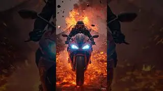 Scuba Diver Riding Bike Through Lava 🌋🔥 | Cinematic AI Video