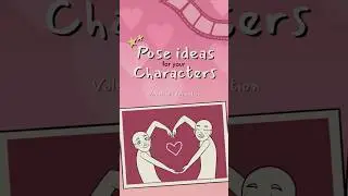 pose ideas for your characters: valentine&rsquo;s day edition 🌷🩷 #originalcharacter #oc #ocs #art #ych