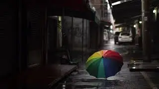 A delicate, gentle, and comfortable atmosphere in the rain