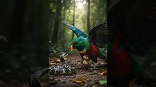 Epic Battle: Bird vs Snake | Protecting the Chick | Realistic Wildlife AI Video
