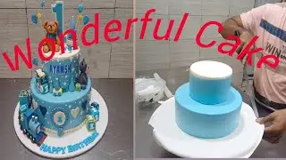Teddy bear tower cake #cakedesign #ytshorts #shortvideo #cakedecoration #fancycake 