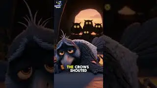 Clever Crows vs Sneaky Owl! 🔥 Panchatantra Moral Story #kidsstories #moralstory  #juniorstory