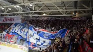 Choreo Stehplätz Schluefweg, 10.09.2016, EHC Kloten - SC Bern