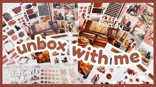 UNBOXING Sleepy-Hollow Stationery Sub Box | Sticker Guru September Sub Box