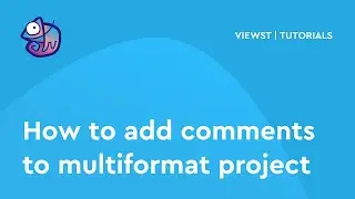 Tutorial: How to add comments to multiformat project