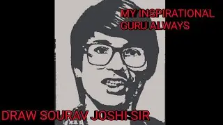 DRAW SOURAV JOSHI ART SKETCH|| NIKHIL VERMA ARTS