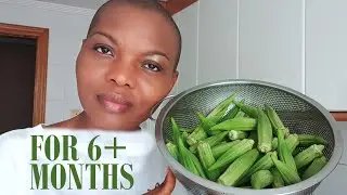 How To Preserve Okra | Flo Chinyere | How to Freeze Okra, Frozen Okra