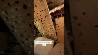 We built a home gym! (not the type you&rsquo;re thinking) #homegym #climbing #diy