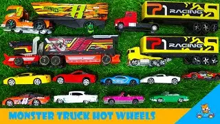 Monster Truck Hot Wheels | Cars on the Road | Kids Learning Videos