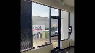 Aluminum Blinds for Commercial Storefront!