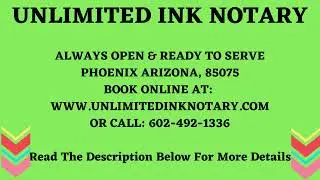 Notary Public Phoenix Arizona 85075 - Open Late & After Hours | Mobile Notary Services AZ.