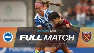 FULL MATCH: Brighton & Hove Albion v West Ham United | Barclays WSL 25/26