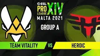 CS:GO - Team Vitality vs. Heroic [Inferno] Map 3 - ESL Pro League Season 14 - Group A