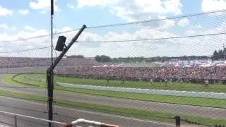 First 3 laps of 100th Indy 500 from north vista section 51