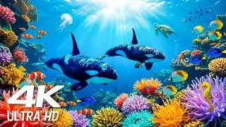 Amazing 4K Ocean Adventure 🐳 ♫ ☆ NO ADS ☆ Dive Deep and Marvel at Sea Animal