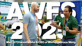 NEW Microjig Tools Revealed at AWFS 2025! | Matt @731 Woodworks  & CEO of Microjig, Bruce Wang!