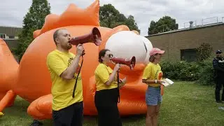 Blinky the Three-Eyed Fish makes an appearance at Peter Dutton&rsquo;s election campaign launch