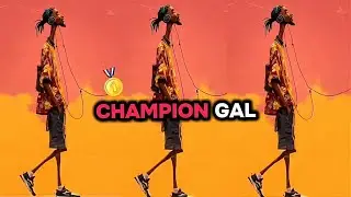 CHAMPION GAL - FIK FAMEICA ( Official lyrics Video ) 