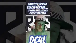 #Cowboys traded 6th rnd pick to #Titans for LB Kenneth Murray and a 7th rnd pick #NFL #DC4L #reels