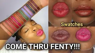 IM LATE! FENTY BEAUTY MATTEMOISELLE LIPSTICK REVIEW ON BROWN SKIN + SWATCHES | TAM KAM