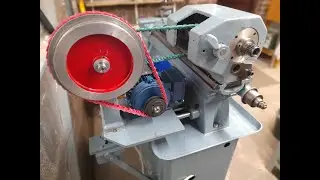 Boxford Model C lathe with rear drive (sliding countershaft), WEG VFD and 3 phase motor