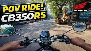 Honda CB 350RS POV Test Ride | Real World Riding Experience & Sound