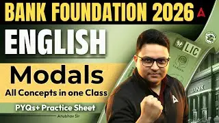 Bank Exams 2026 English | Modals | All Concept In One Shot | Bank Foundation 2026 | By Anubhav Sir