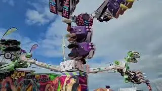 Taylors Of Edinburgh Funfair Techno Power Orbiter at the Ayr Air Show 2023