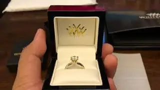 Whiteflash.com Unboxing:  Yellow Gold Diamond Engagement Ring