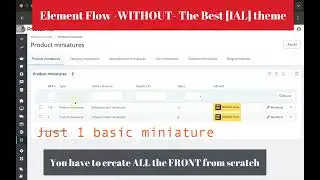 The Best [IAL] theme for PrestaShop. Element Flow addon: before & after