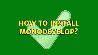 Ubuntu: How to install monodevelop?