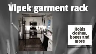 Vipek portable wire storage garment rack holds everything you need it to
