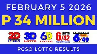 Lotto Result Today 9pm February 5 2026 PCSO