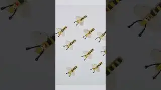 Buzzing Bees: Fun and Easy DIY Crafts for Kids 🐝🎨#shorts