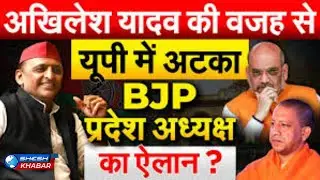Akhilesh Yadav ने UP BJP अध्यक्ष चयन प्रक्रिया पर कसा तीखा तंज, राजनीति तेज | Shesh Khabar
