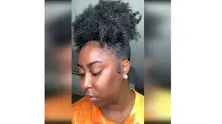 SLEEK PUFF TUTORIAL ON NATURAL HAIR | VLOGMAS DAY 20🎄🎁
