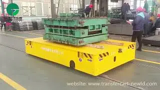 25T Factory Steerable Trackless Transfer Trolley,Explosion Proof Handling Electric Transfer Cart