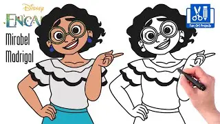 How To Draw Mirabel Madrigal | Como dibujar  Disney Encanto - Easy Step By Step Drawing Tutorial