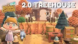 Building a 2.0 TREEHOUSE and GYROID FARM  // Animal Crossing: New Horizons | CROSSMAS DAY 8