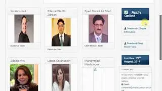 How to Fill  Online Form SECCAP-CAP 2018-19 Karachi Colleges Admissions .