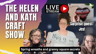 Crafty Chaos LIVE: Spring Wreaths & Granny Square Secrets! 🌸✨ #SpringWreath #GrannySquareCardigan