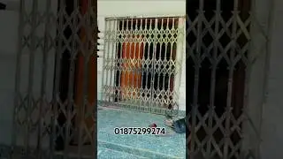 Premium Stainless Steel Scissor Gate for Modern Home & Shop Security