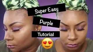 Super Easy Purple Eyeshadow Tutorial | Eva Tarae