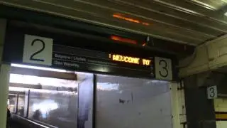 Useless scrolling message displays at Flinders Street Station