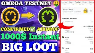 🤑🤑How To Join Omega Network Testnet Airdrop & Easy To Earn 100$ Per Wallet😱Instant | Big Airdrop