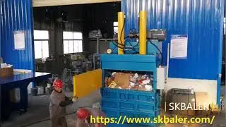Recycled paper baler machine for sale in China manufactured by SKBALER, vertical and horizontal type
